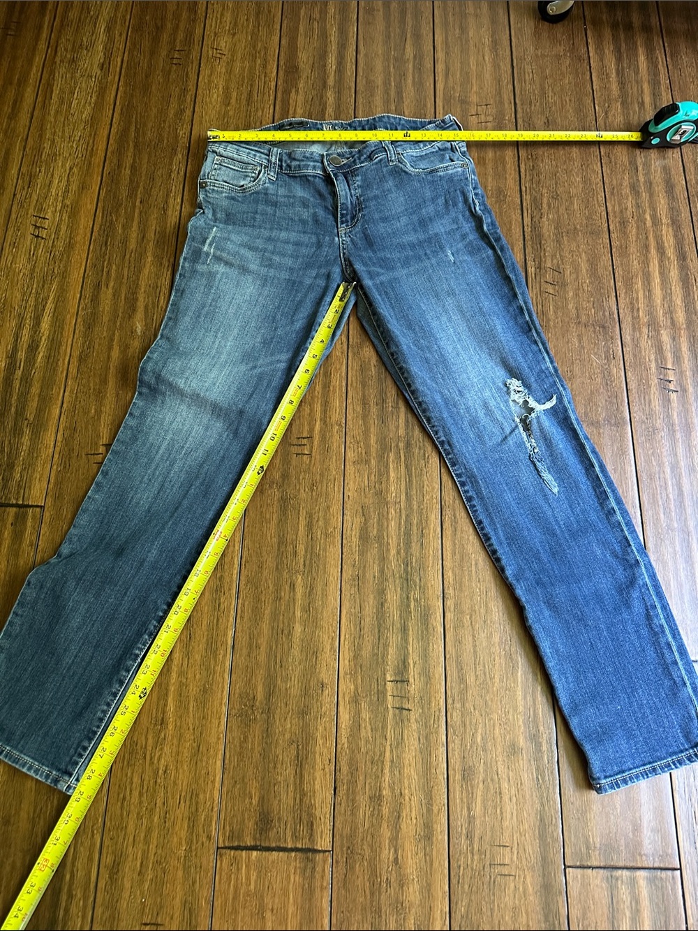 Kut from the Kloth Distressed Blue Jeans